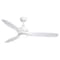 Vaxcel Ceiling Fan with Wood Blades, Curtiss 52-in. White Contemporary In/Outdoor Propeller, LED Light Kit F0111 - alternate 1
